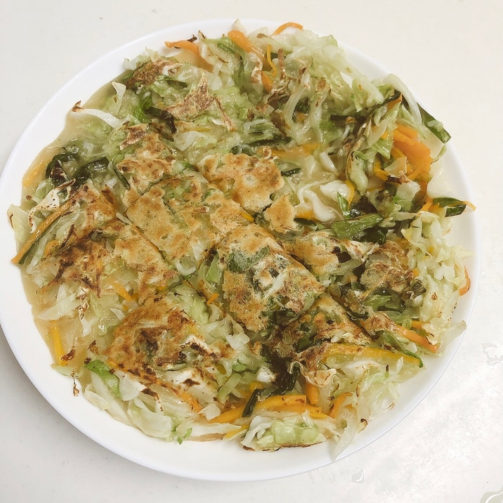 卵不使用!キャベツたっぷりのもちもちチヂミ